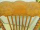 Old Spindle Back Sewing Rocker With Leather Seat In Need Of Repair Post-1950 photo 2