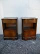 Pair Of Mahogany Serpentine Side / End Tables 2001 1900-1950 photo 1