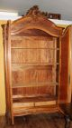 Finely Carved French Antique Louis Xv Armoire.  Made From Walnut. 1800-1899 photo 5