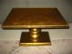 Vintage Italian Style Gold Gilt Key Table Coffee Table Corner Table French Post-1950 photo 1