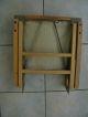 Vintage All Wood Foldable Chair With Cushion Post-1950 photo 2
