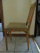 Vintage All Wood Foldable Chair With Cushion Post-1950 photo 5