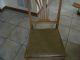 Vintage All Wood Foldable Chair With Cushion Post-1950 photo 8