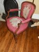 Spectacular One Of A Kind Antique Victorian Needlepoint Parlour Chair 1800-1899 photo 5