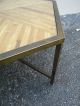 Mid - Century Bamboo And Metal Hexagonal Glass Top Coffee Table 2083 Post-1950 photo 10