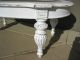 Chic Shabby Vintage White Coffee Table French Country Distressed With Marble Post-1950 photo 5