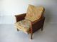 Mid Century Modern Caned Club Chair Vintage Lounge Retro Relax In Style Danish Post-1950 photo 3