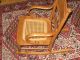 Antique Oak And Bentwood Cained Bottom Childs Large Dolls Rocking Chair 1900-1950 photo 2