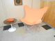 1980 ' S Butterfly Lounge Chair Retro Mid - Century Mordern Orange Canvas Sling Post-1950 photo 2