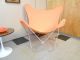 1980 ' S Butterfly Lounge Chair Retro Mid - Century Mordern Orange Canvas Sling Post-1950 photo 3