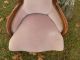 Gorgeous Rose Colored Victorian Slipper Chair W/carved Detail 1800-1899 photo 4