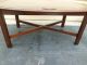 50691 Ethan Allen Solid Cherry Butler Coffee Table Stand Post-1950 photo 6