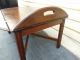 50691 Ethan Allen Solid Cherry Butler Coffee Table Stand Post-1950 photo 8