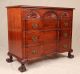 Chippendale Antique Carved Ball Claw Foot Block Front Chest Of Drawers Dresser 1900-1950 photo 1
