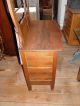 Solid Oak Washstand With Mirror And Towel Bars 1800-1899 photo 4