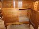 Solid Oak Washstand With Mirror And Towel Bars 1800-1899 photo 8