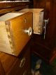 Antique Oak Dresser,  Highboy,  Lingerie Bureau 1900 ' S Brass Hardware Made In Usa 1900-1950 photo 9