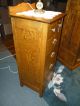 Antique Oak Dresser,  Highboy,  Lingerie Bureau 1900 ' S Brass Hardware Made In Usa 1900-1950 photo 1