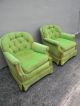 Pair Of Mid - Century Tufted Side By Side Chairs 2196 Post-1950 photo 3