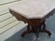 50043 Antique Victorian Eastlake Marble Top Parlor Table 1800-1899 photo 6