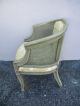Pair Of Mid - Century Barrel Shape Caned Tufted Side By Side Chairs 2058 Post-1950 photo 5