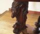 Antique Hoof Legged Walnut Table With Ram Head Carvings Circa 1870 ' S Ornate 1800-1899 photo 2