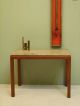 Elegant Marble Table: Small Minimalist Accent Table.  Mid Century Modern Walnut Post-1950 photo 2