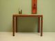 Elegant Marble Table: Small Minimalist Accent Table.  Mid Century Modern Walnut Post-1950 photo 4