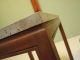 Elegant Marble Table: Small Minimalist Accent Table.  Mid Century Modern Walnut Post-1950 photo 8