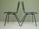 John Keal Pacific Iron Side Chair Set Mid Century Modern Chairs Outdoor / Indoor Post-1950 photo 2