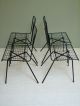 John Keal Pacific Iron Side Chair Set Mid Century Modern Chairs Outdoor / Indoor Post-1950 photo 5