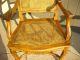 Vintage French Provincial Style Accent Chair Cane Seat Carvings And Ornate Post-1950 photo 4