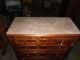 Victorian Marble Top Chest In Walnut 1800-1899 photo 3