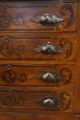 4 Drawer Dresser Cove Pin 1880s Antique Hand Carved Pulls Unique Ships Unknown photo 3