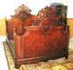 American Renaissance Carved Rosewood Bed Ca.  1860s 1800-1899 photo 3