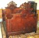 American Renaissance Carved Rosewood Bed Ca.  1860s 1800-1899 photo 5