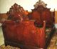 American Renaissance Carved Rosewood Bed Ca.  1860s 1800-1899 photo 6