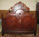 American Renaissance Carved Rosewood Bed Ca.  1860s 1800-1899 photo 7