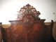 American Renaissance Carved Rosewood Bed Ca.  1860s 1800-1899 photo 8