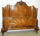 Antique Country French Burl Walnut Six Piece Bedroom Set Fits Queen Bed 1800-1899 photo 3