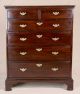 Antique 18th Century English George Ii Mahogany Tall Chest Of Drawers C.  1750 Pre-1800 photo 1