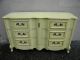 French Painted Double Serpentine Dresser By Bassett 1843 Post-1950 photo 3
