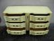 French Painted Double Serpentine Dresser By Bassett 1843 Post-1950 photo 4