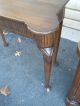 43827 Solid Oak Sofa Table Hall Foyer Stand Quality Post-1950 photo 3