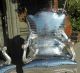 Pair Of Silver Crocodile Baroque Designer Chairs By Thrive Decor Last 2 Chairs Post-1950 photo 3