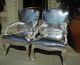 Pair Of Silver Crocodile Baroque Designer Chairs By Thrive Decor Last 2 Chairs Post-1950 photo 4