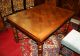 French Antique Draw Leaf Table.  Made From Oak.  Parquetry Top. 1800-1899 photo 2