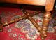 French Antique Draw Leaf Table.  Made From Oak.  Parquetry Top. 1800-1899 photo 3