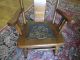 Antique Vintage Old Oak Wood Childrens Child ' S Rocking Chair 1800-1899 photo 4
