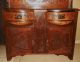 Antique Mirrored Cabinet Sideboard Buffet Unknown photo 1